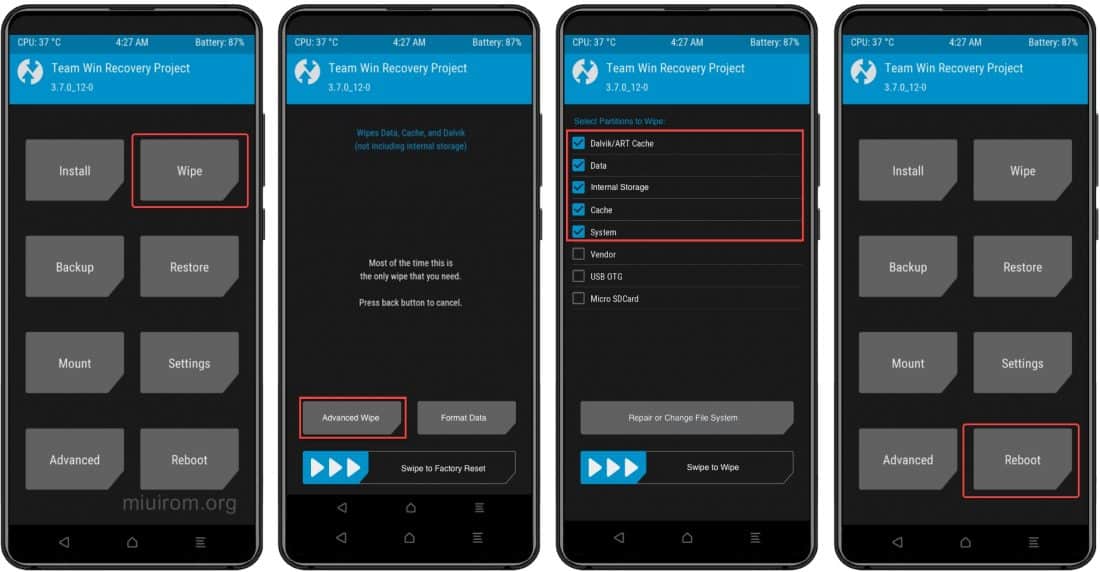Xiaomi Hard Reset via TWRP